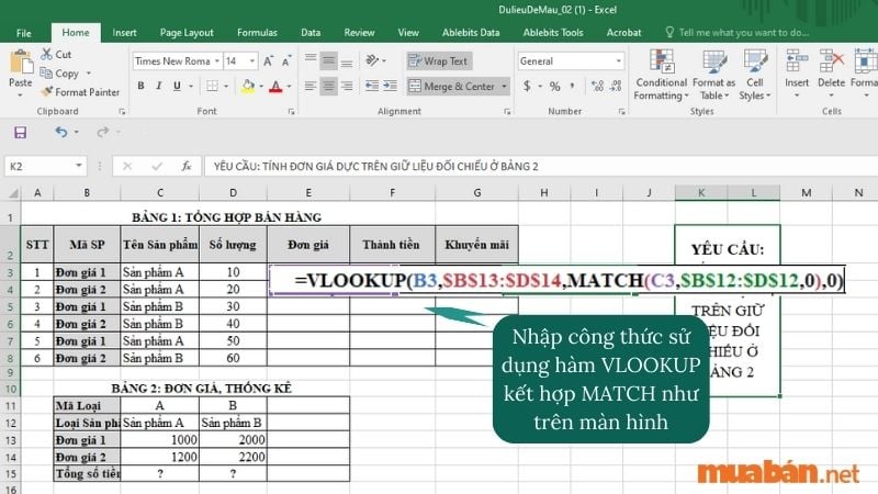 Cách Tính Đơn Giá Trong Excel Nhanh Chóng, Chính Xác