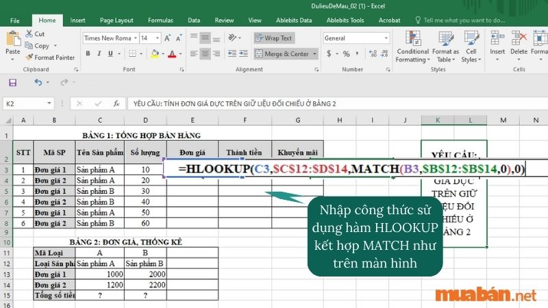 Công Thức Tính Đơn Giá Trong Excel Chi Tiết Dễ Hiểu