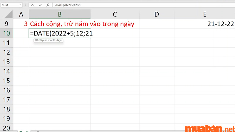 Bạn có thể áp dụng cách trừ ngày, tháng, năm trong Excel một cách dễ dàng với hàm DATE