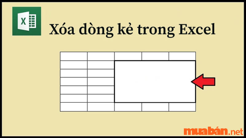 Tại sao cần xóa dòng kẻ trong Excel?