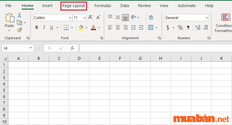 Cách xóa dòng kẻ trong Excel tạm thời bằng cách sử dụng chức năng Page Layout