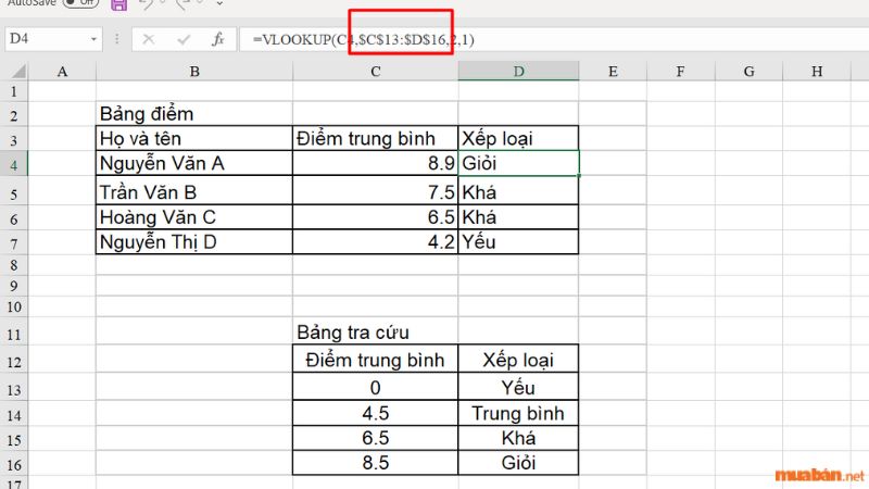 Lưu ý khi sử dụng hàm VLOOKUP