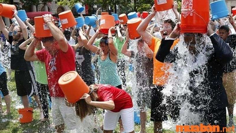 Chiến dịch "Ice Bucket Challenge" của ALS Association.
