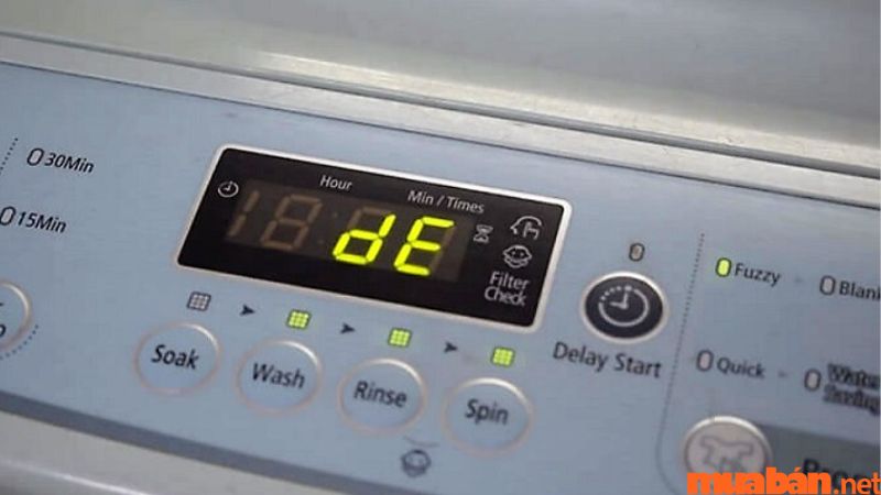Lỗi DE máy giặt LG là gì