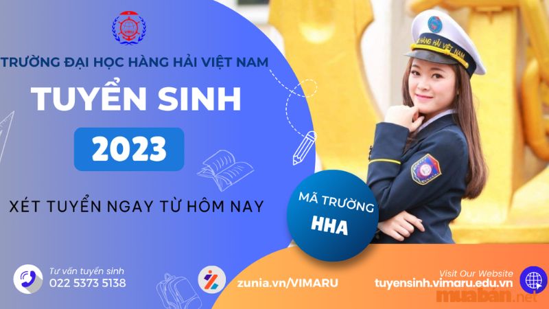 Năm 2023, Trường Đại học Hàng hải tuyển sinh 3600 chỉ tiêu với 47 chuyên ngành đào tạo theo 04 phương thức xét tuyển