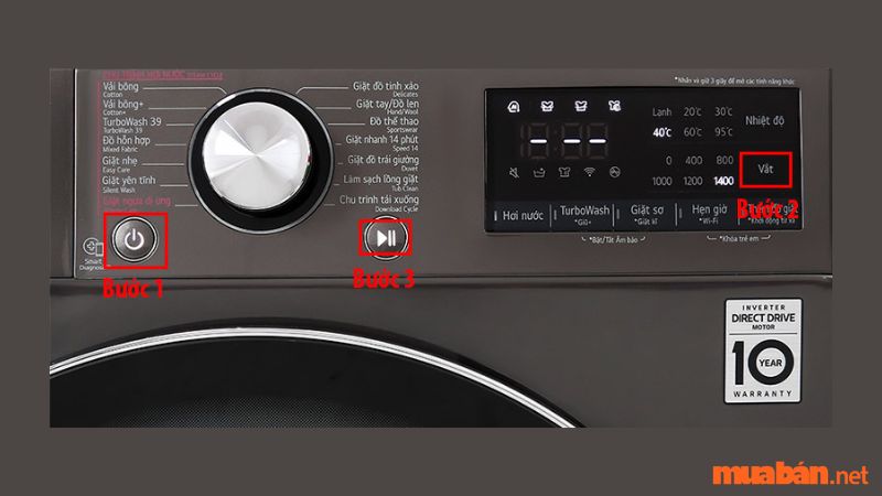 Hướng dẫn chi tiết cách reset máy giặt LG Inverter