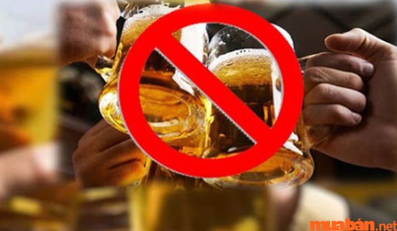 Không nên sử dụng bia, rượu và các chất gây nghiện