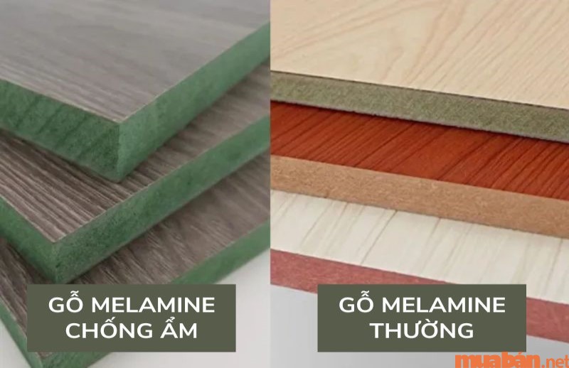 So sánh giữa gỗ thường và gỗ chống ẩm Melamine