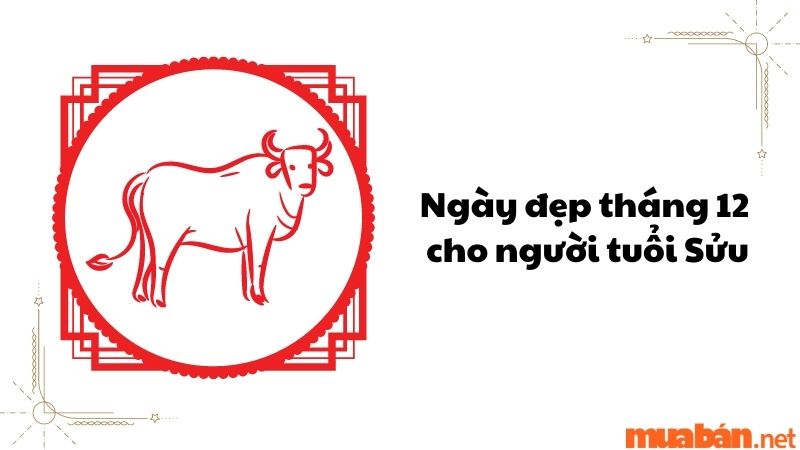 Ngày đẹp tháng 12 cho người tuổi Sửu