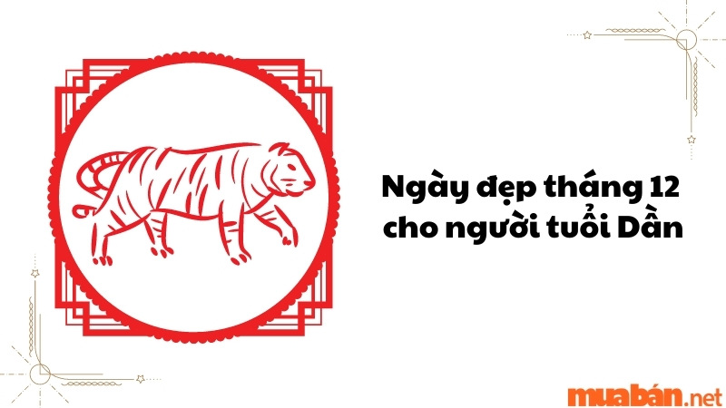 Ngày đẹp tháng 12 cho người tuổi Dần