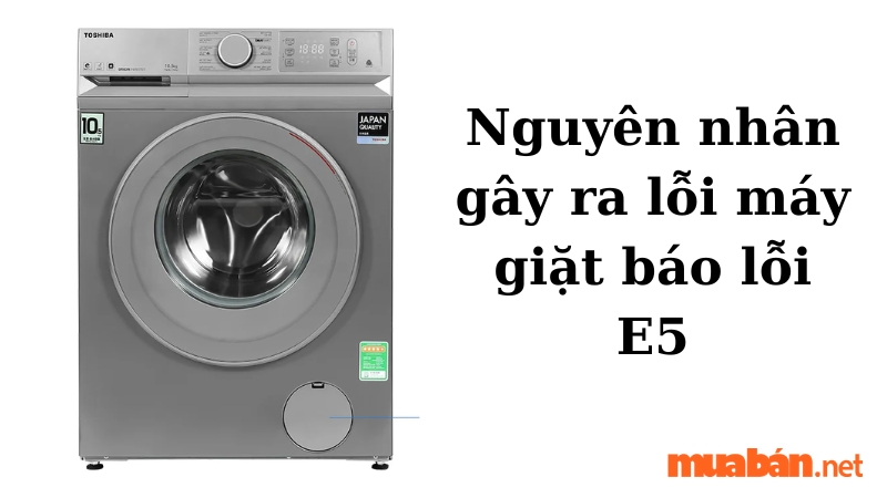 Nguyên nhân gây lỗi E5 ở máy giặt Toshiba