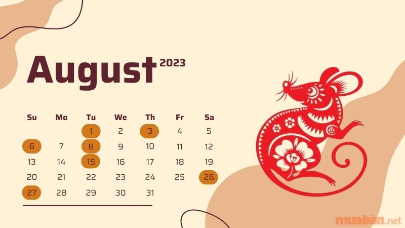 Tổng hợp ngày tốt mua xe tháng 8 2023 cho người tuổi Tý
