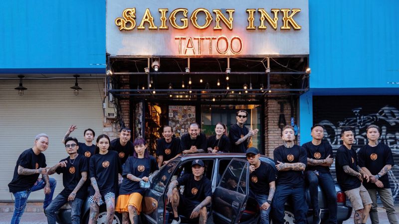 Saigon Ink Tattoo - vị trí xăm hình phổ biến ở TPHCM