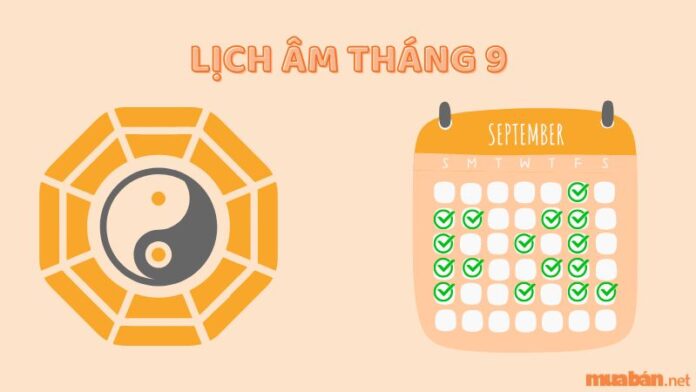 Lịch âm tháng 9/2023