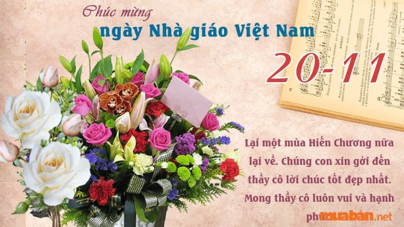 Thiệp mừng là món quà khá phổ biến nhưng đến nay đây vẫn là phương án bày tỏ sự biết ơn và lòng kính trọng của rất nhiều thế hệ học trò đối với thầy cô giáo nhân Ngày nhà giáo Việt Nam 20/11.