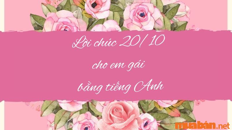 Lời chúc 20/10 cho em gái