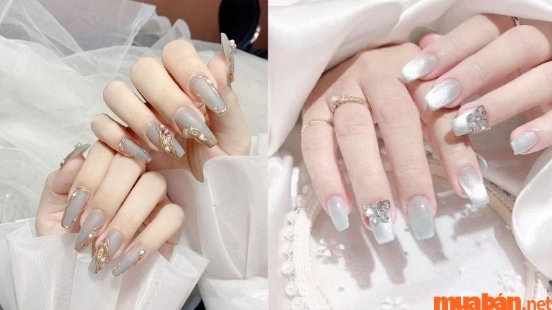 Mẫu nail xinh đơn giản