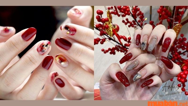 Nail đẹp chơi tết