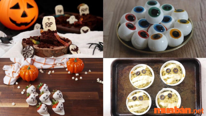 Gợi ý 15+ cách trang trí món ăn Halloween ấn tượng, đặc sắc