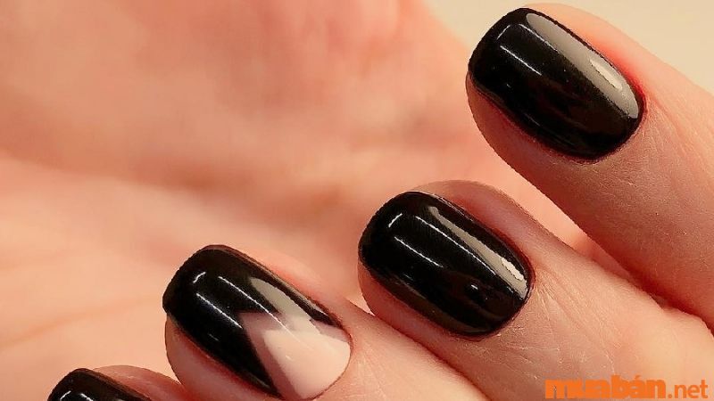 Mẫu nail trơn đẹp cho móng ngắn