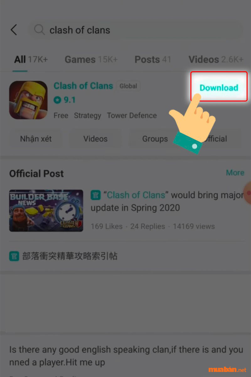 Chọn Download