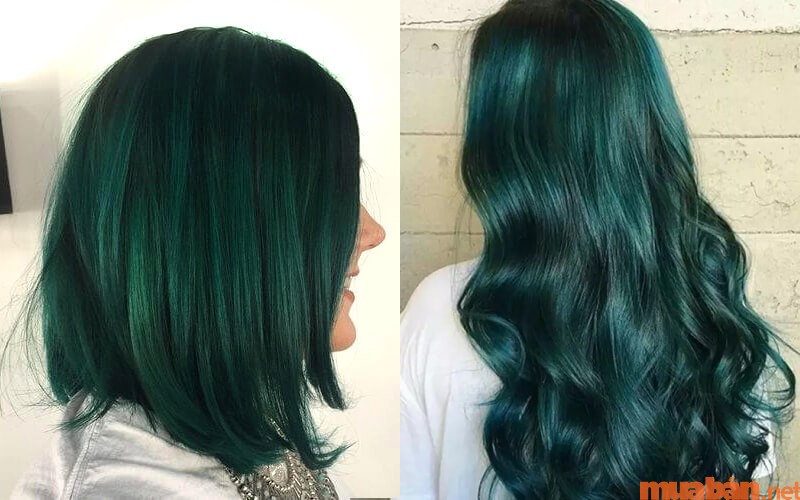 Tóc màu xanh rêu đậm dành cho những cô gái có tính cách mạnh mẽ, gai góc