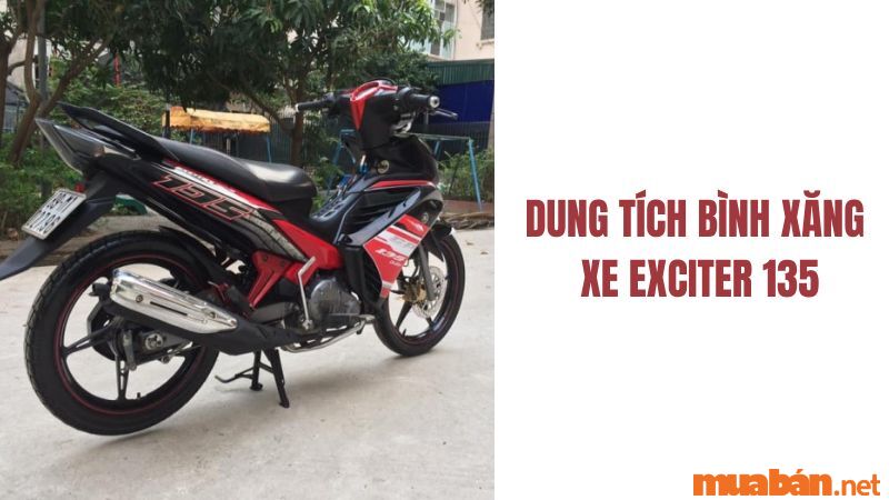 Thông số kỹ thuật và dung tích bình xăng Exciter 135