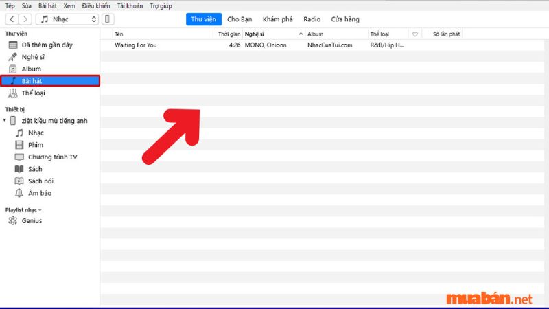 Bước 1 - Cách tải nhạc chuông cho iPhone bằng phần mềm iTunes trên máy tính