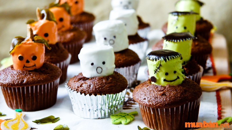 Muffin là một trong những món ăn Halloween dễ dàng sáng tạo