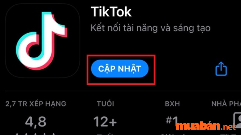 Cập nhật phiên bản TikTok mới nhất để tải video dễ hơn