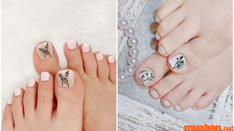 Mẫu nail chân phù hợp cho học sinh, sinh viên - Mẫu 5