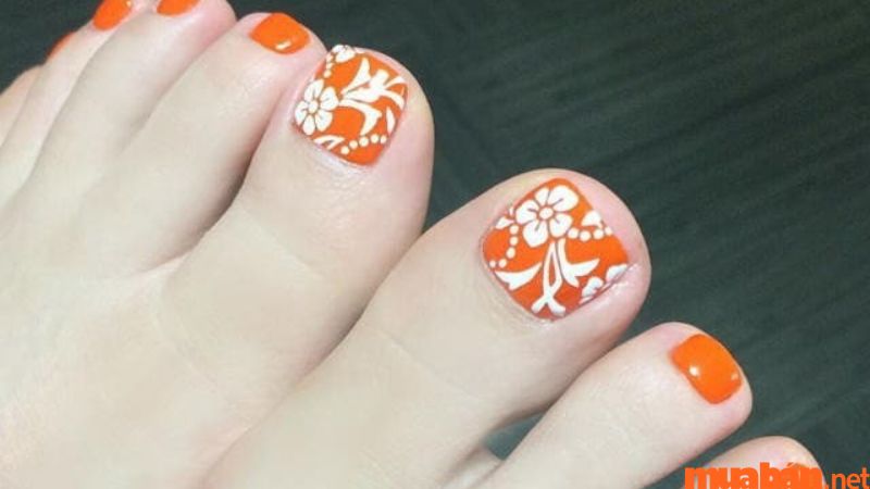 Mẫu nail chân rực rỡ - Mẫu 1