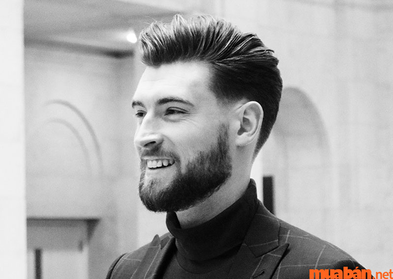 Tóc modern pompadour đem lại cảm giác trẻ trung và phóng khoáng cho nam mặt kim cương