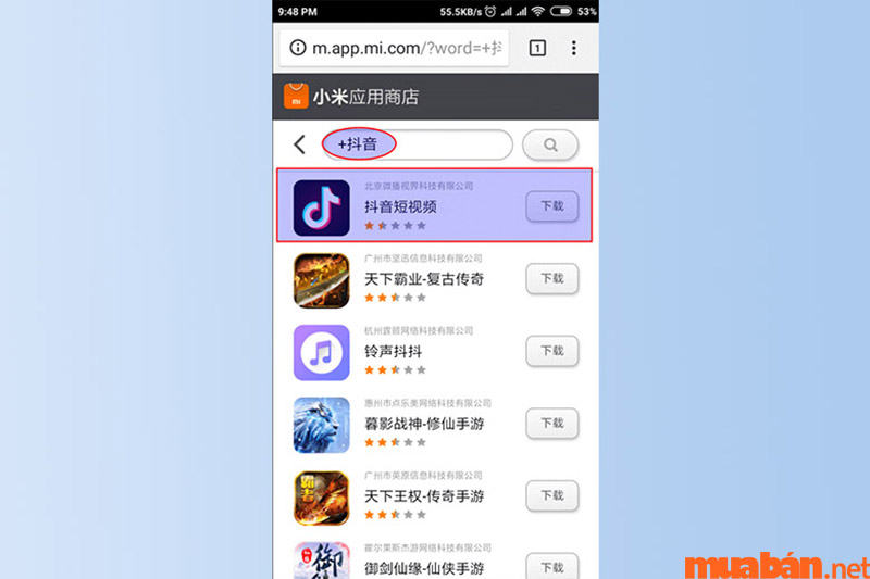 Truy cập vào địa chỉ app.xiaomi.com để tìm kiếm ứng dụng