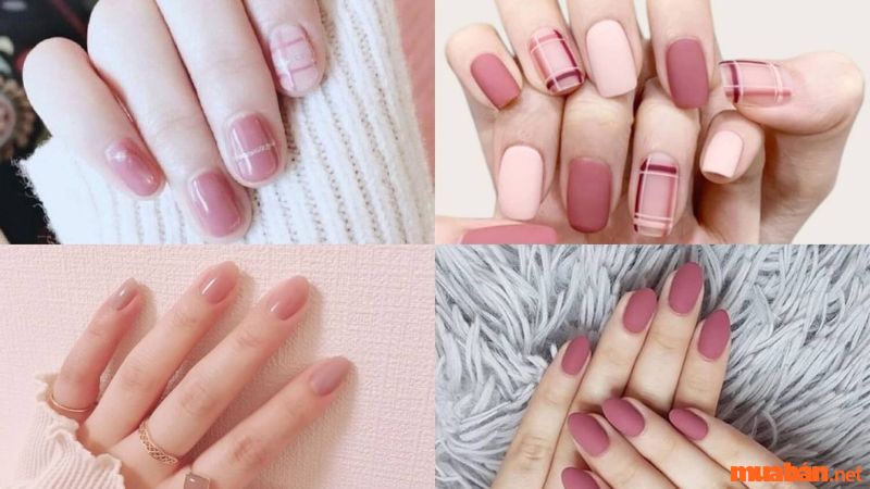 Một số mẫu nail hồng nhẹ nhàng