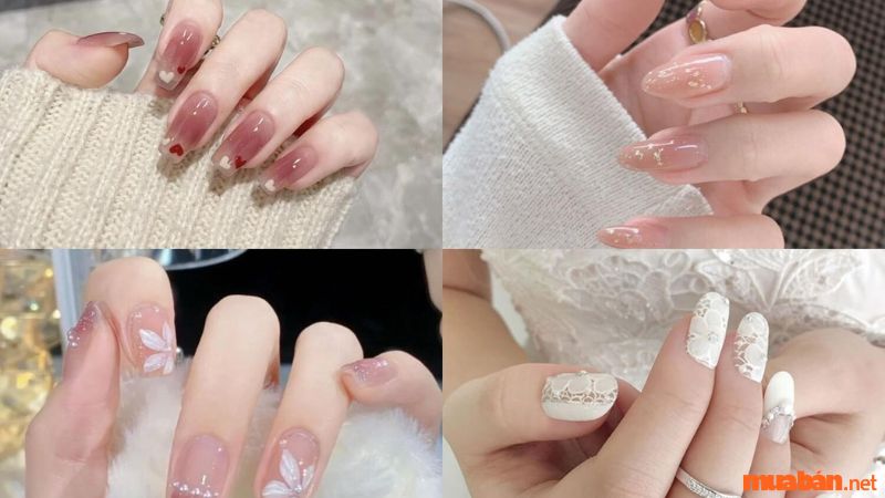 Một số mẫu nail cho cô dâu