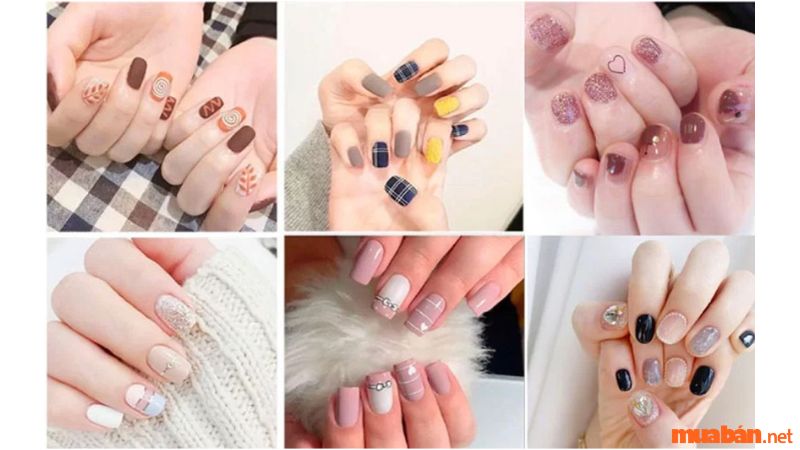 Các mẫu nail móng ngắn