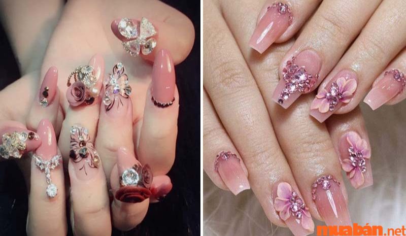 Mẫu nail này được nhiều bạn trẻ lựa chọn để tham gia các sự kiện khác nhau