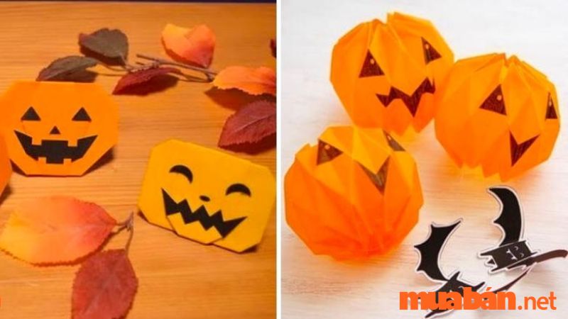 Trang trí Halloween kinh dị bằng bí ngô giả cũng là một lựa chọn tuyệt vời