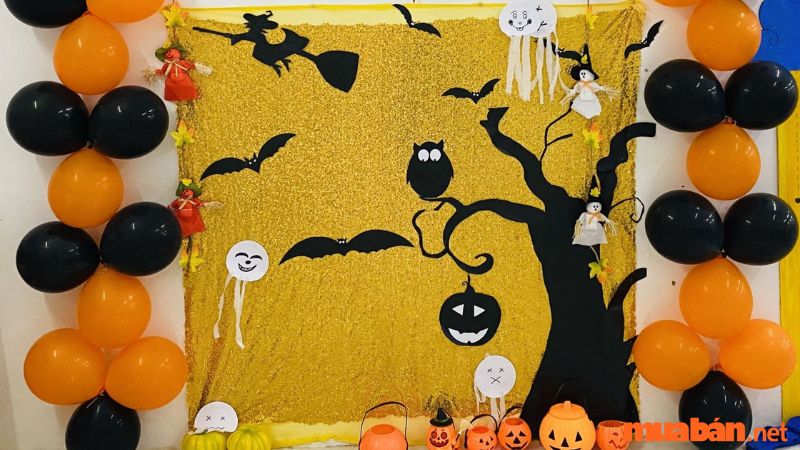 Thiết kể background trang trí Halloween 1