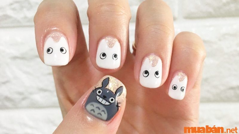 Nail hoạt hình Totoro đáng yêu hết nấc