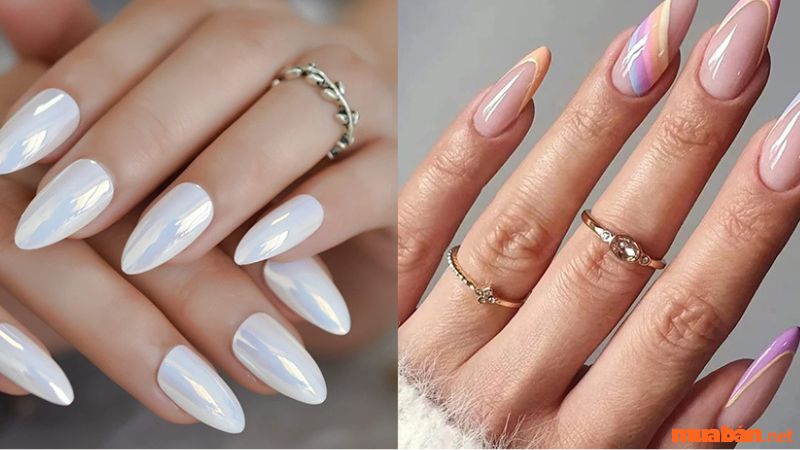 Mẫu nail trơn thanh lịch