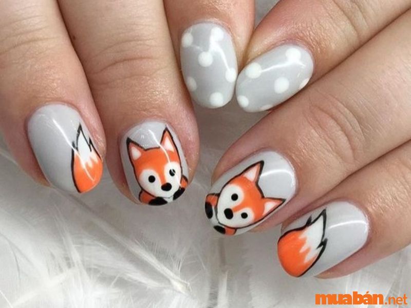 Hình vẽ móng tay dễ thương | Bears nails, Cute nails, Trendy nails