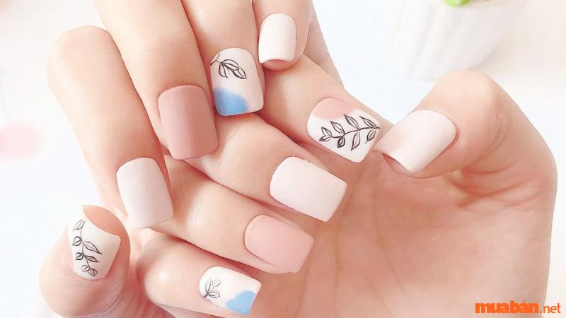 Mẫu nail nhẹ nhàng tươi sáng