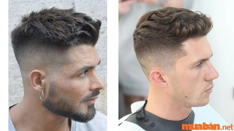 Kiểu tóc layer nam ngắn kết hợp quiff