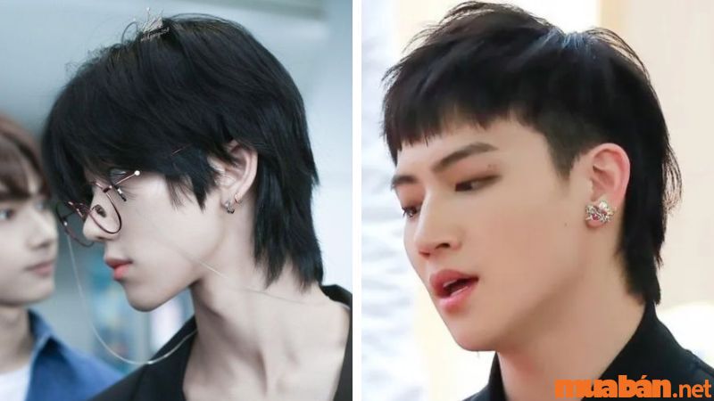 Kiểu tóc layer nam ngắn mullet đuôi dài lãng tử