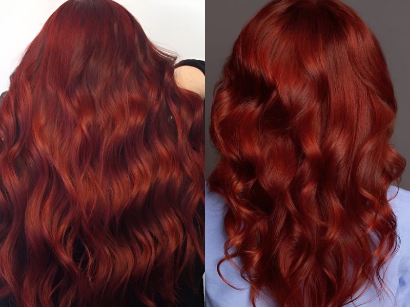 Tóc màu đỏ rượu vang ánh nâu là một màu tóc lý tưởng cho những cô gái làm việc trong môi trường công sở. (Ảnh: Sưu tầm)