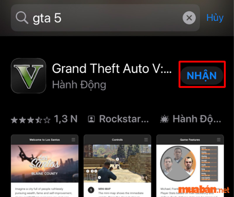 Cách tải GTA 5 trên điện thoại iOS - Bước 3