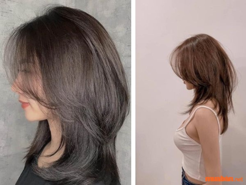 Tóc layer mullet tỉa dài cho tóc dày