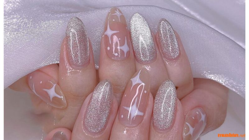 Nail mắt mèo ánh bạc 2